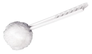 A Picture of product ODL-DBW Toilet Brush, 12" White Handle, Economy Bowl Mop