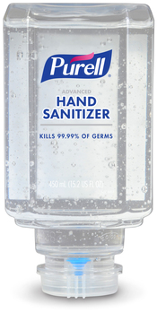 PURELL® Advanced Hand Sanitizer Gel Refill for PURELL® ES1 Push-Style Hand Sanitizer Dispensers. 450 mL. 6/case.