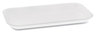 A Picture of product PCT-0TF117S00000 Pactiv #17 Polystyrene Foam Supermarket Trays. 8.3 X 4.8 X 0.65 in. White. 1000/case.