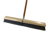 A Picture of product BBP-100724 24" Flagged Gray Plastic Floor Brush - Plastic Block, 12/Case
