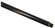 48" Black Metal Handle - 7/8" Dia. - Threaded, 25/Case