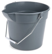 10 Qt. Pail - Gray, 12/Case