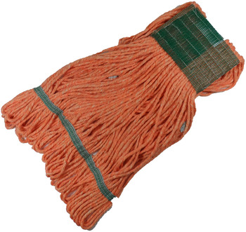 Medium Orange Blended Looped Mop, 12/Case
