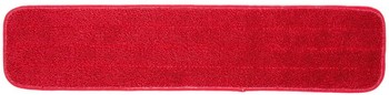 24" RED Looped Microfiber Flat Mop Wet Refill