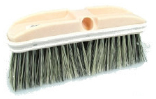 10" Black / White Fiber Truckwash, 12/Case