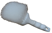 8-1/2" White Polypropylene Utility Brush, 12/Case