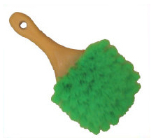 20" Soft Flagged Green Fiber Utility Brush, 12/Case