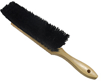 8" Black Tampico Counter Brush - Wood Block, 12/Case
