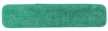 24" GREEN Looped Microfiber Flat Mop Wet Refill