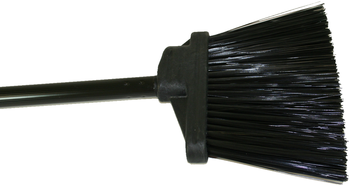 Multi-Angle Lobby Sweep w/ Black Handle- Black Stiff, 12/Case