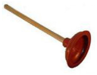 6" Red Force Cup Plunger, 12/Case