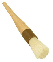 1" Round Bristle Detail Brush, 12/Case