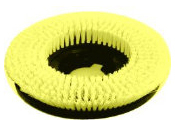 Better Brush Products Medium Soft Poly Scrub Rotary Brush. 10 in. Yellow.