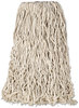 A Picture of product 968-121 Premium Cut-End Cotton Wet Mop Head, 24oz, White, 1" Orange Band, 12/Carton