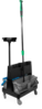 A Picture of product 963-881 Unger OmniClean Dual Bucket Kit. Black/Blue. Straight Pole