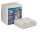 A Picture of product SCA-192136 Tork Heavy-Duty Paper Wiper, 1/4 Fold, 13" x 12.5", White, 56/Pack, 16 Packs/Case