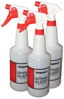 Impact® Spray Alert System, 24 oz, Natural with Red/White Sprayer, 3/Pack
