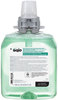 A Picture of product GOJ-516304 GOJO® Green Certified Foam Hand, Hair & Body Wash Refills for GOJO® FMX-12™ or CS4 Dispensers. 1250 mL. Cucumber Melon scent. 4 Refills/Case.