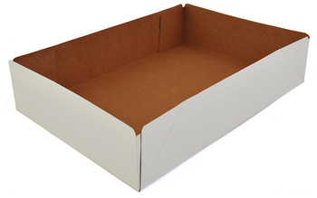 Bakery Box.  1-Piece.  13-1/2" x 9-1/2" x 3".  Holds 2 Dozon Donuts.