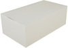A Picture of product 251-115 Carry-Out Box.  1-Piece, Lunch Tuck Top.  8-7/8" x 4-7/8" x 3-1/16".  White Color, 250/Case