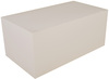 A Picture of product 251-118 Carry-Out Box.  1-Piece, Dinner Tuck Top.  9" x 5" x 4".  White Color, 250/Case