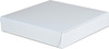 A Picture of product SCH-1401 Southern Champion Tray 1-Piece Paperboard Pizza Box with Lock Corners. 8 X 8 X 1.5 in. White. 100 boxes/case.
