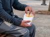 A Picture of product 173-105 French Fry Food Scoop Containers. 3 X 1-15/16 X 4-1/4 in. White. 1000/case.