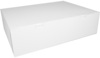 A Picture of product SCH-1013 SCT® Non-Window Bakery Boxes for 1/2 Sheet Cakes. 18 1/2 X 14 1/2 X 5 in. White. 50/case.