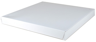 Southern Champion Tray 1-Piece Paperboard Pizza Box with Lock Corners. 18 X 18 X 1 7/8 in. White. 50 boxes/case.