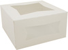 A Picture of product SCH-24053 SCT® Paperboard Window Bakery Boxes. 8 X 8 X 4 in. White. 150/case.