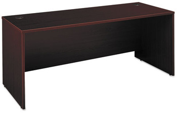 Bush® Series C Rectangular DeskShell Series C, Mahogany