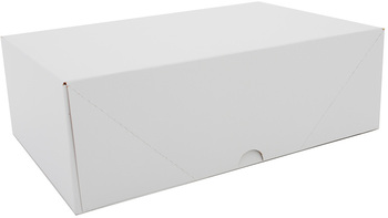 White Sausage Boxes, 12-1/8  x 7-7/8 x 3-15/16 in, 125/Case.