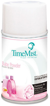 TimeMist® Metered 30-Day Scent Refill Spray - 6000 ft³ - 7.1 fl oz (0.2 quart) - Baby Powder - Long Lasting, Odor Neutralizer - 1 Each