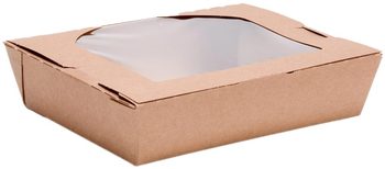 #2 ChampPak Classic with Window - Kraft, 7-3/4 x 5-1/2 x 1-7/8 in, 200/Case.