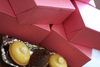 A Picture of product SCH-0803 Pink Non-Window Bakery Boxes, 6 x 4-1/2 x 2-3/4 in, 250/Case.