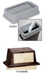 Wall Hugger™ Tip Top Lid.  Gray Color.  4-3/4" x 20-1/2" x 11-1/2".
