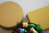 A Picture of product SCH-1647 Cake Pads - Gold, 10.00 x 8.00 in, 200/Case.