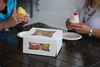 A Picture of product SCH-24543 Window Bakery Boxes. 16 X 12 X 2-1/4 in. White. 100/Case.
