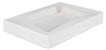 Window Bakery Boxes. 16 X 12 X 2-1/4 in. White. 100/Case.