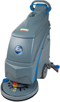 ICE 18 in. Cord-Electric Automatic Walk Behind Scrubber. 45 X 20 X 40 in.