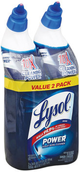 LYSOL® Brand Disinfectant Toilet Bowl Cleaner. 24 oz. Atlantic Fresh Scent. 2 Bottles/Pack.