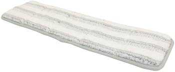 OmniClean Microfiber Flat Mop Pads. 16 in. Gray/White. 5/case.