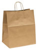 A Picture of product 962-068 Recycled Kraft Paper Shopping Bags with Twist Handles. 68#. 14 X 9.6 X 16.5 in. 200 Bags/Case. Duro Super Royal