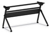 A Picture of product ALE-VA7276BK Alera® Flip and Nest Table Base 55.88w x 23.63d 28.5h, Black