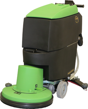 Wrangler 2012 DB Battery-Powered Walk Behind Floor Scrubber with Curved Squeegee. 52 X 22 X 42 in.