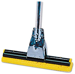 Rubbermaid® Commercial Steel Roller Sponge Mop Head Refill,  Sponge, 12" Wide, Yellow