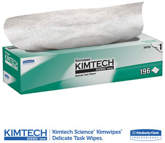 Kimwipes Delicate Task Wipers, 1-Ply, 11-4/5" x 11-4/5", 196/Box, 15 Boxes/Case