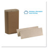 A Picture of product 872-305 Pacific Blue Basic™ Recycled Multi-Fold Paper Towel.  Brown Color, 4,000 Towels/Case.