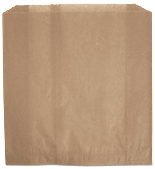 Rubbermaid Commercial Wax-Coated Sanitary Napkin Receptacle Liners. 2-3/4 X 8-3/4 X 8-1/2 in. Brown. 250/Carton.