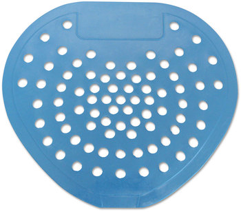 HOSPECO® Health Gards® Vinyl Urinal Screen, Mint Scent, 7.75 x 6.88, Blue, Dozen